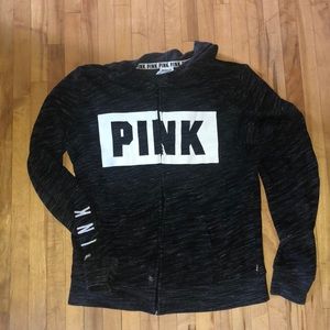 Pink Victoria secret mixed color zip up: